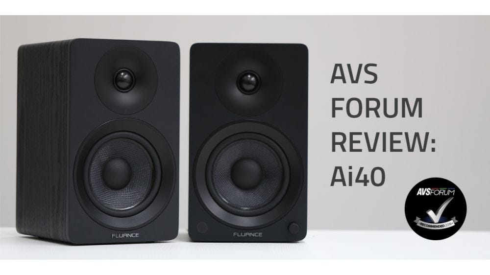 AVS Forum Reviews the Fluance Ai40 Powered Bookshelf Speakers