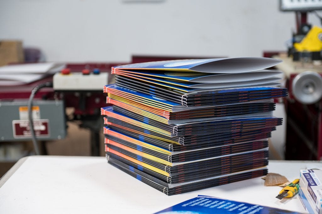 Record jackets being created