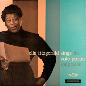 'Ella Fitzgerald Sings the Cole Porter Song Book' vinyl record album