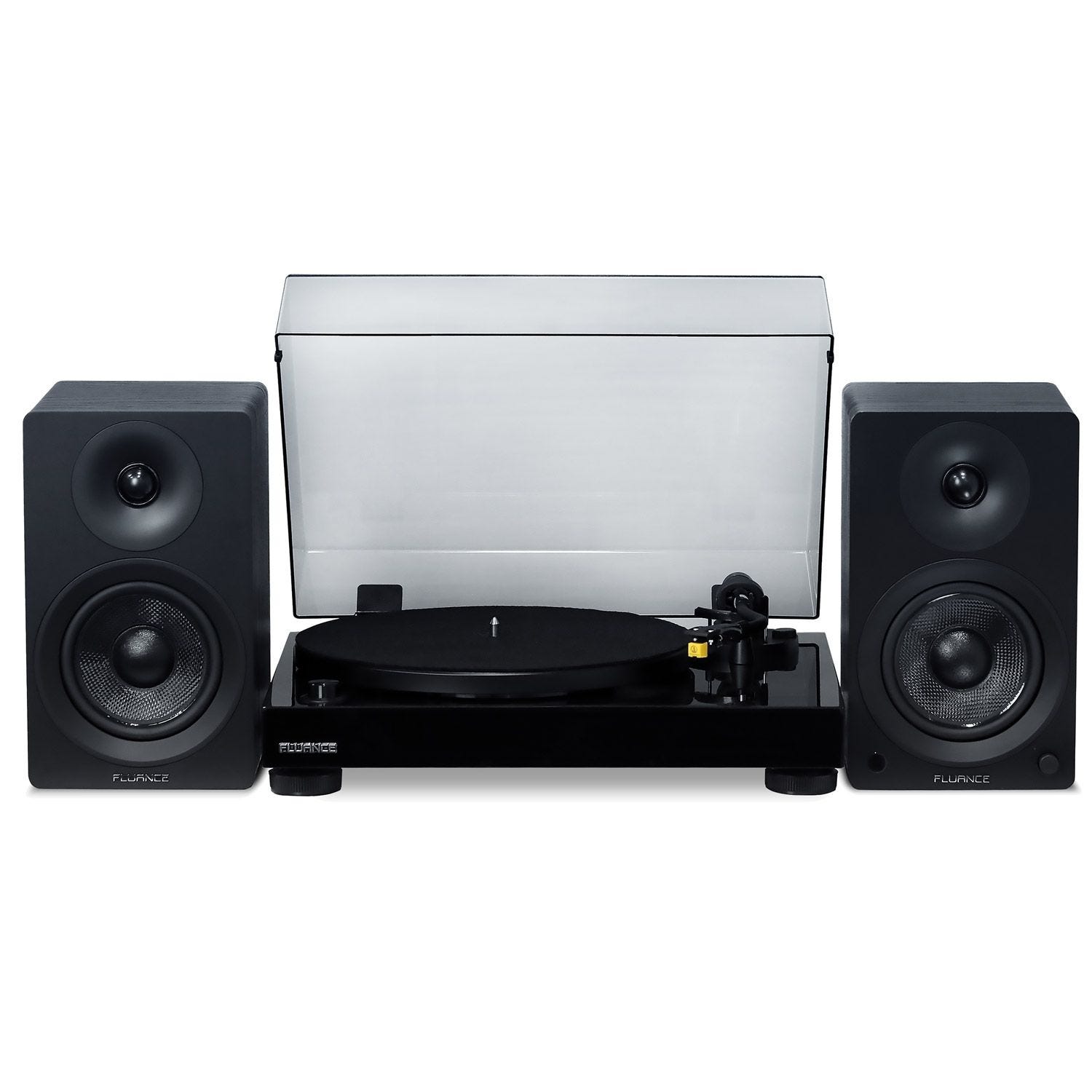 RT80 Classic High Fidelity Vinyl Turntable with Ai41 Powered 5” Stereo Bookshelf Speakers image