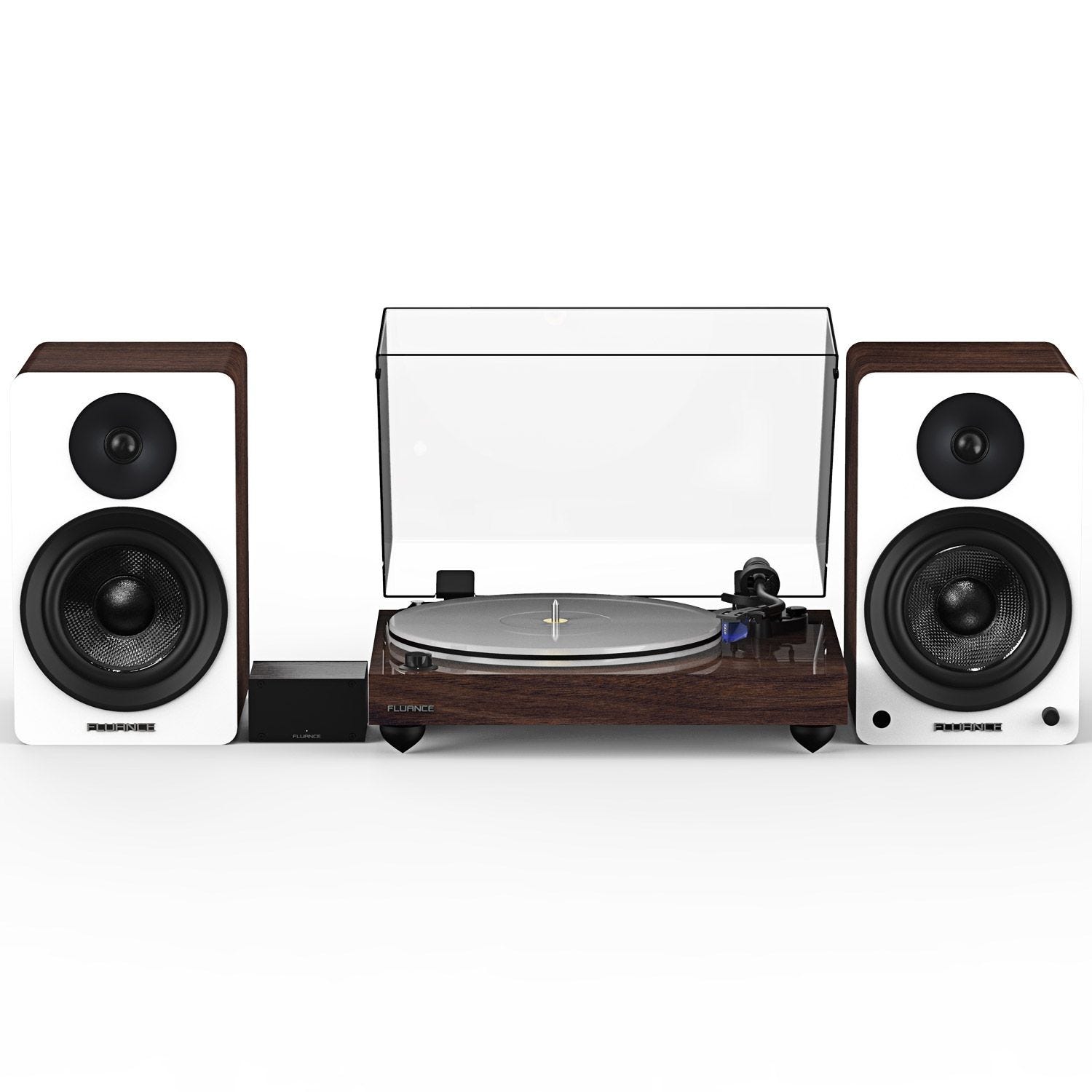 Reference RT85 High Fidelity Vinyl Turntable with PA10 Phono Preamp and Ai61 Powered 6.5” Stereo Bookshelf Speakers image