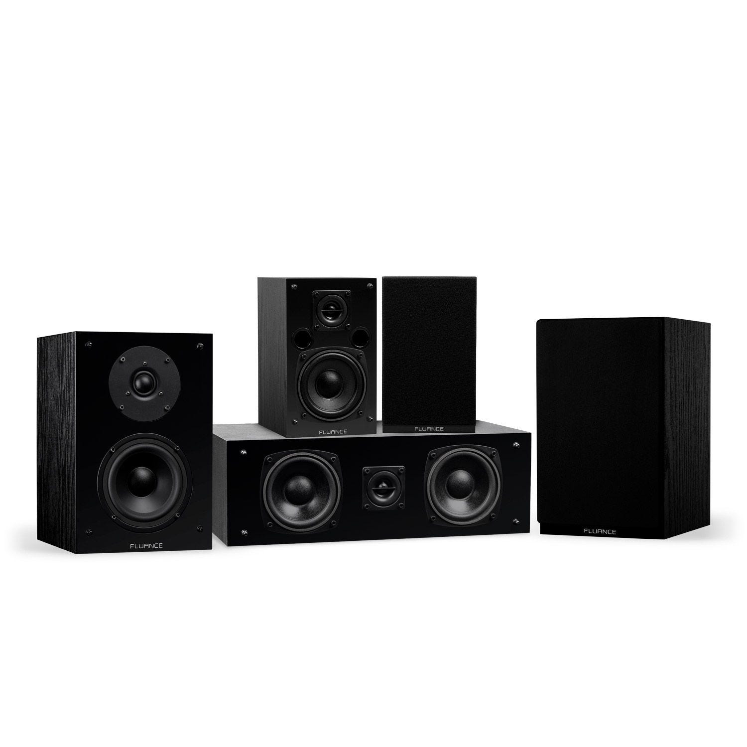 Elite High Definition Compact Surround Sound Home Theater 5.0 Channel Speaker System image