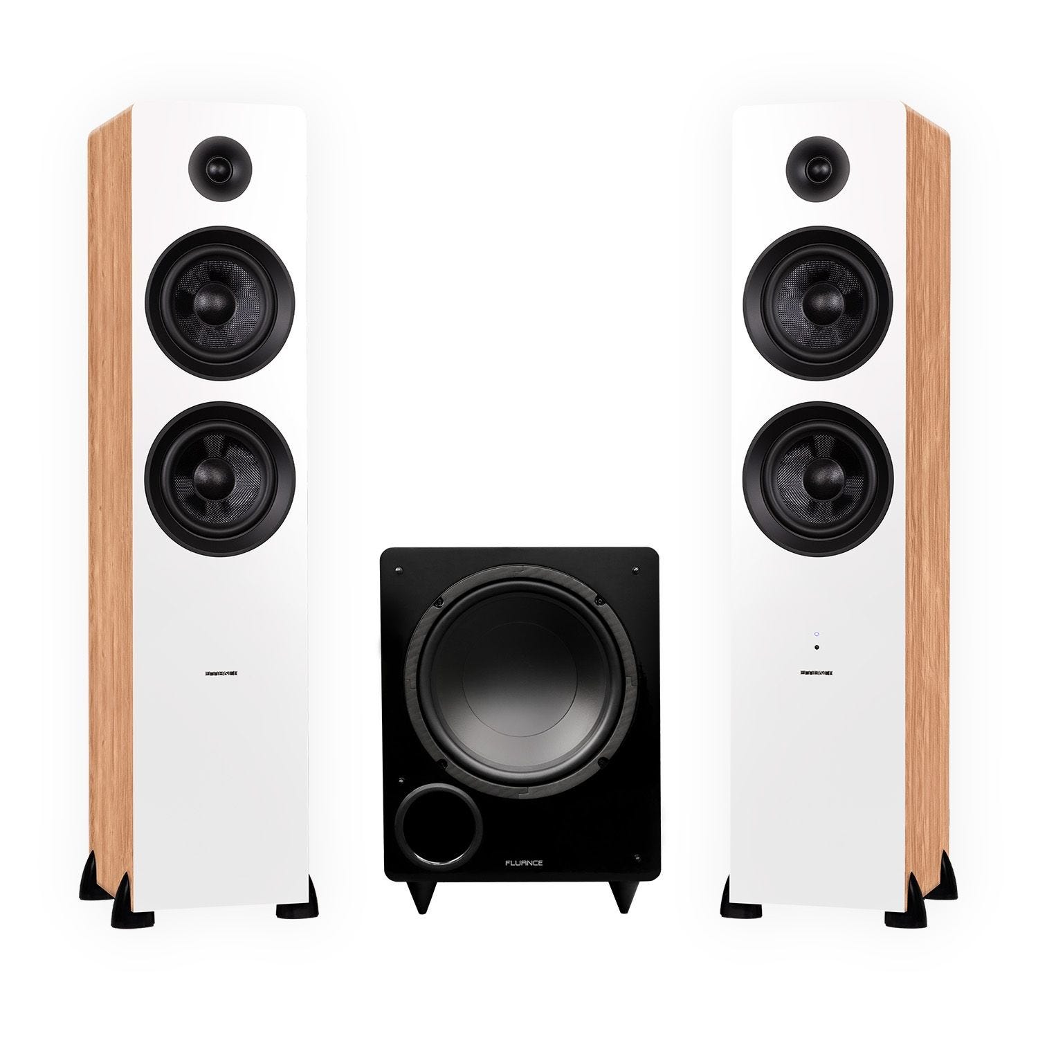 Ai81 Elite Powered 2-Way Floorstanding Tower Speakers and DB10 10