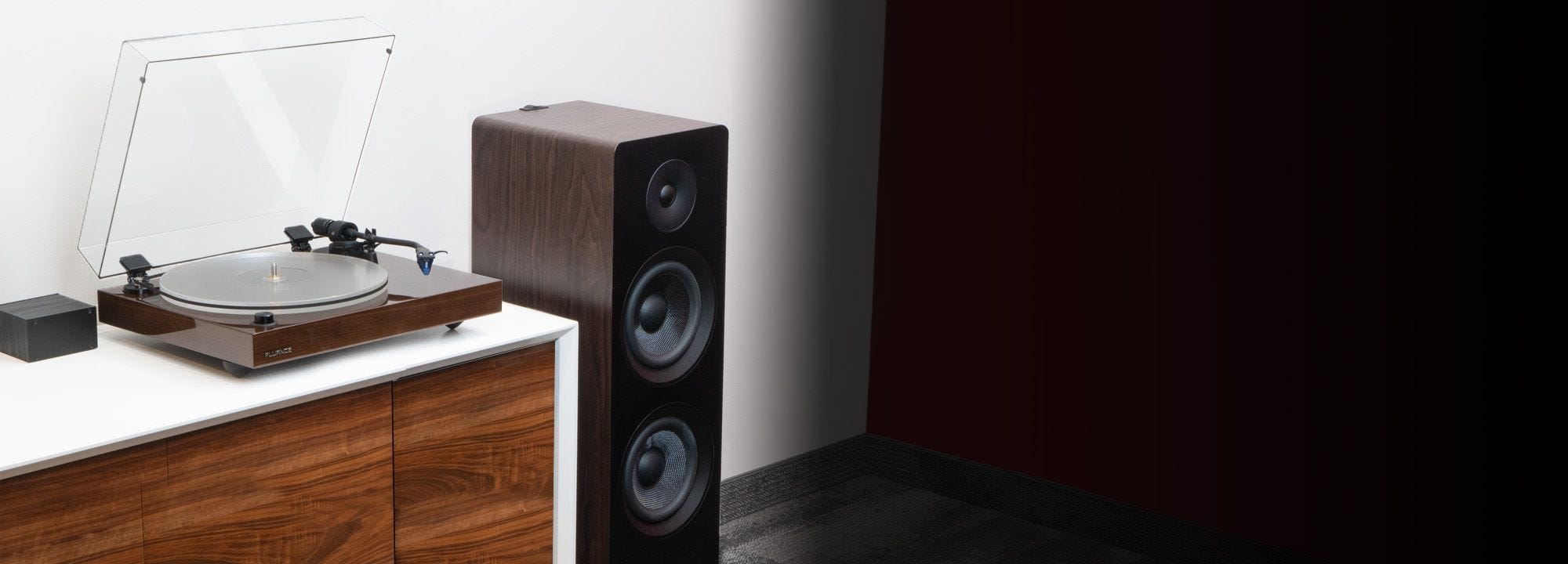 Reference RT85 High Fidelity Vinyl Turntable with PA10 Phono Preamp and Ai81 Elite Powered 2-Way Floorstanding Tower Speakers
