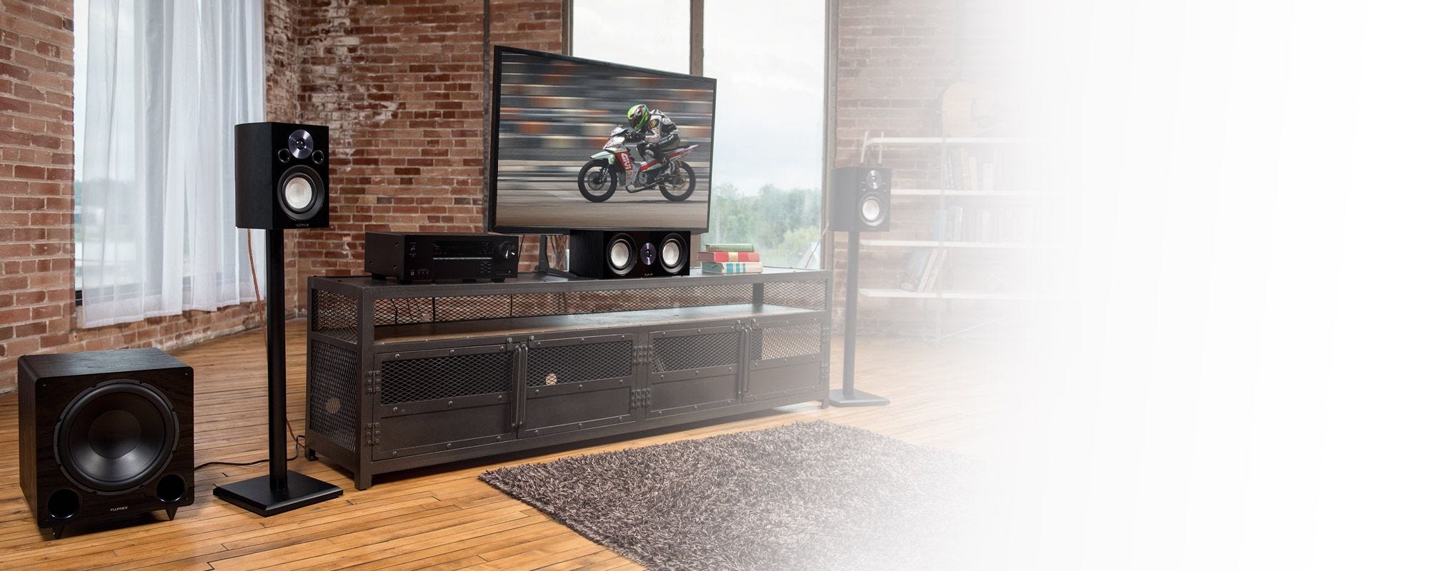 Reference Compact Surround Sound Home Theater 5.1 Channel Speaker System with DB10 Subwoofer
