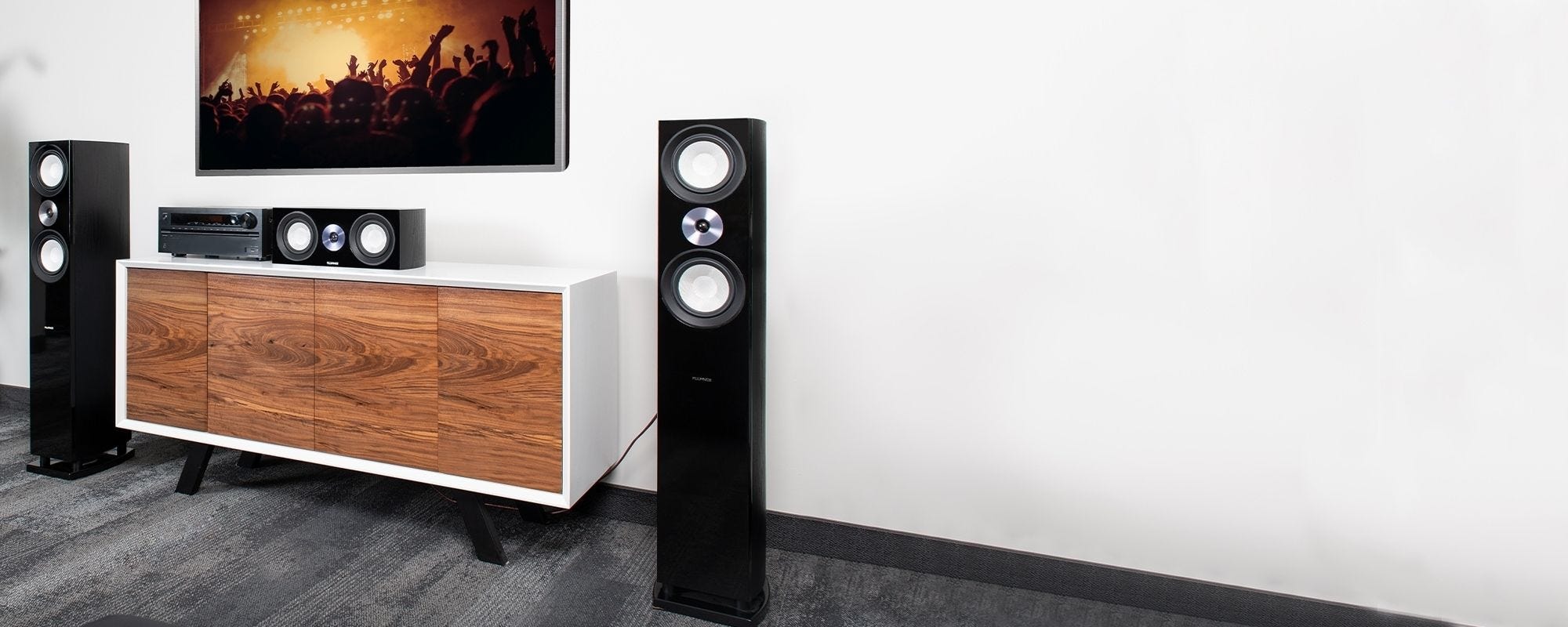 Reference Surround Sound Home Theater 5.0 Channel Speaker System with Bipolar Speakers