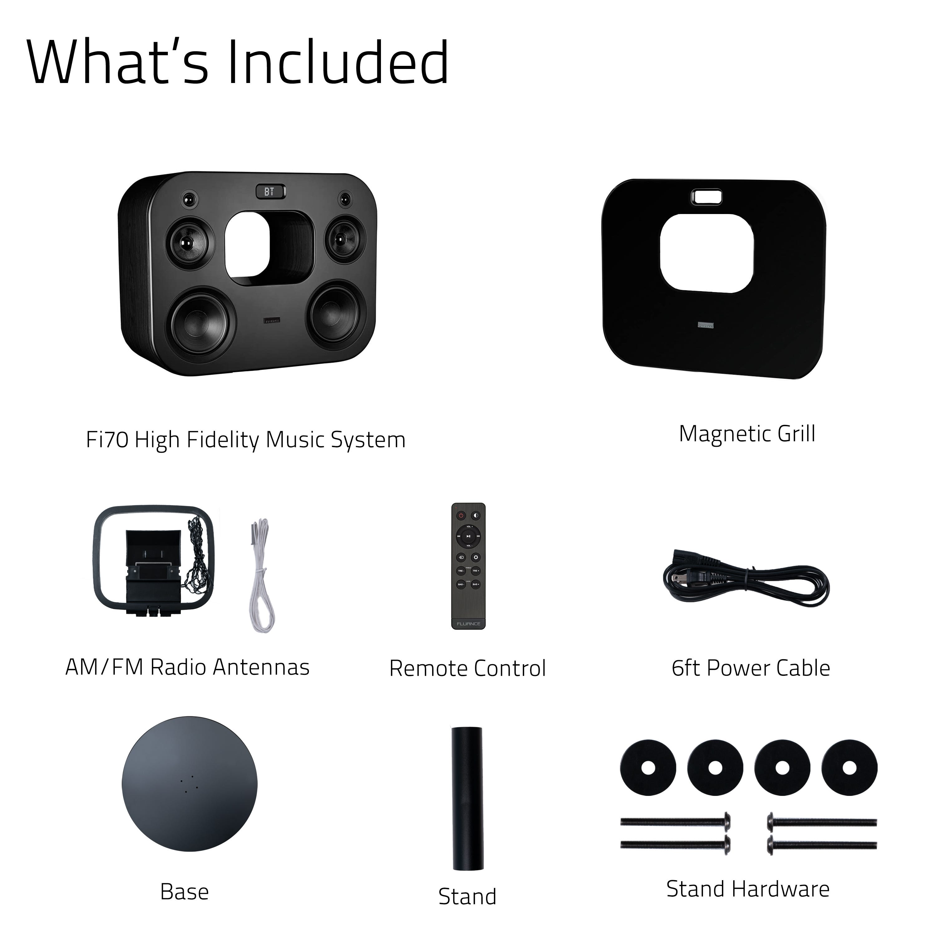 Fi70 Three-Way Wireless High Fidelity Music System